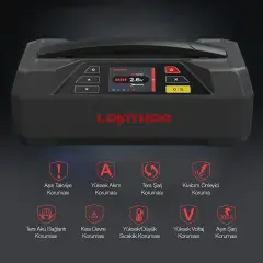 Lokithor Jtc4250 Akü Takviye + Akü Şarj Cihazı + Akü Test 12v/220v 4250amp