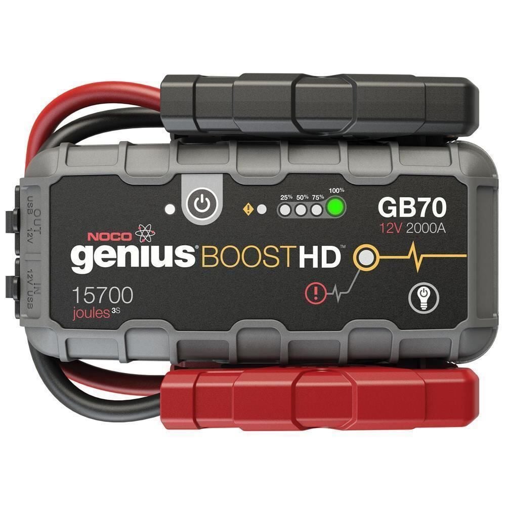 NOCO Genius GB70 Akü Takviye 12V 2000Amp Ultrasafe Lityum  + Powerbank + Led Lamba