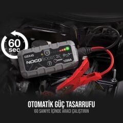 NOCO Genius GBX45 Akü Takviye 12V 1250Amp Ultrasafe Lityum + Powerbank + Led Lamba