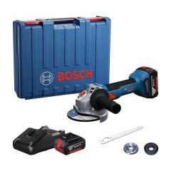 Bosch GWS 18V-8 Çift Akülü Taşlama Makinesi 125 mm 18V 4.0Ah - 06019N9020