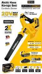 SGS 5570 Akülü Hava Üfleme Körüğü 20 Volt 4 Amper
