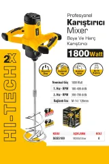 Sgs 5100 Boya ve Harç Karıştırıcı Mikser 1800 W