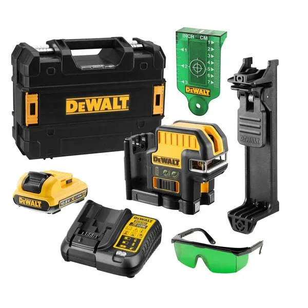 Dewalt DCE0822D1G Akülü Yeşil Lazer Nokta + Çizgi Hizalama 10.8V