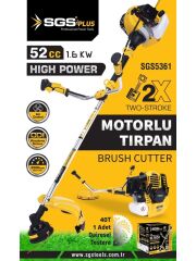 Sgs 5361 Benzinli Motorlu Tırpan 1.6 Kw 52 cc