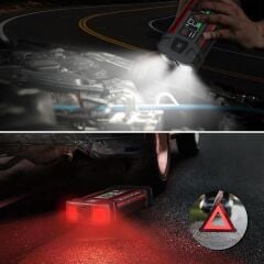 Lokithor J2500 Akıllı Akü Takviye + Powerbank + Led Lamba 12V 2500Amp LiFePO4