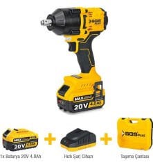 SGS5503 Darbeli Somun Sökme Makinası 1/2'' 650Nm 20V 4Ah (Tek Akülü)
