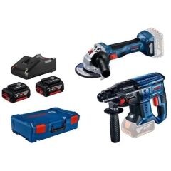 Bosch GBH 180-LI  + GWS 180-LI  Akülü Kırıcı Delici Ve Avuç Taşlama Seti