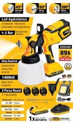 Sgs 5460 Akülü Boya Tabancası 20v