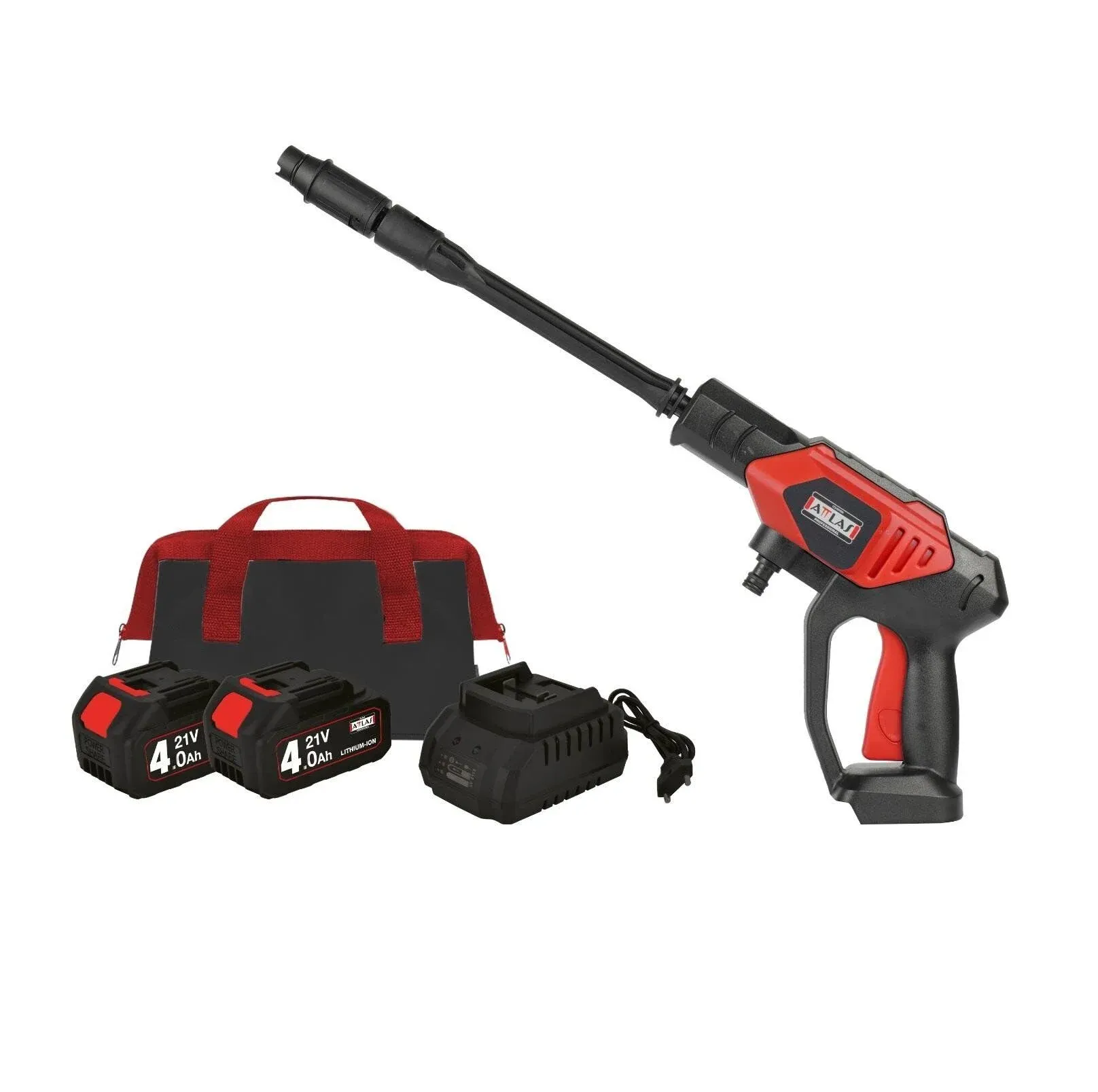Attlas ATB 21 HPW-402C  Akülü Yıkama Tabancası  2X 4.0 AH 21v