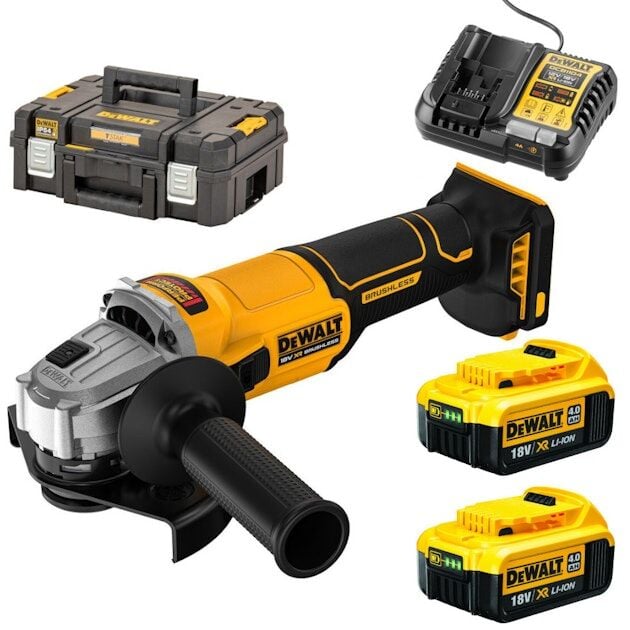 Dewalt DCG407M2T Akülü Avuç Taşlama Kömürsüz 18v 2X4.0Ah