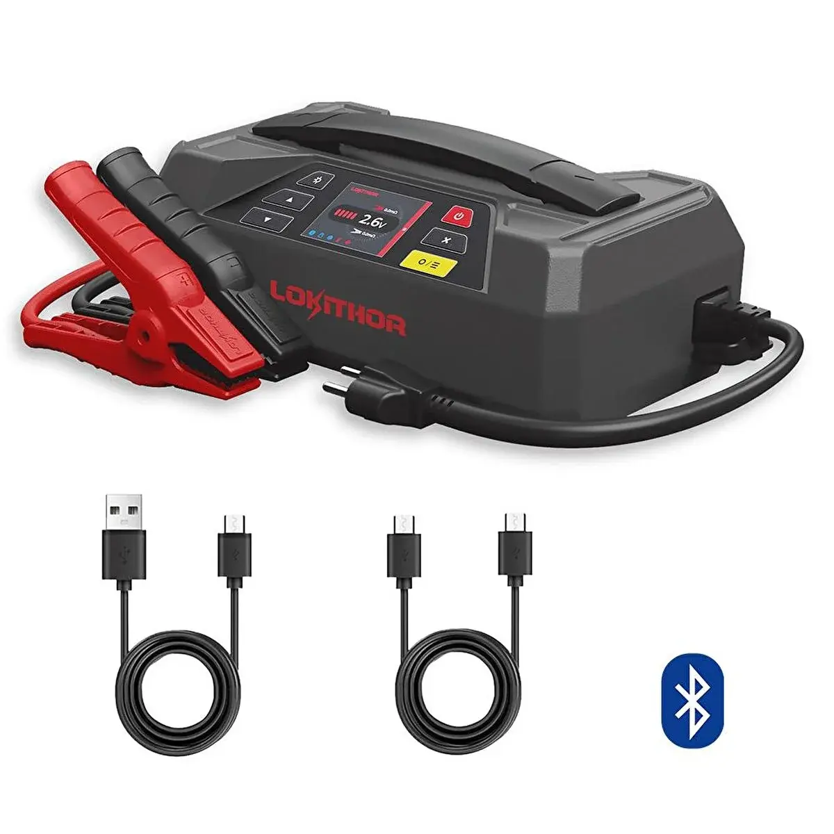 Lokithor Jtc4250 Akü Takviye + Akü Şarj Cihazı + Akü Test 12v/220v 4250amp
