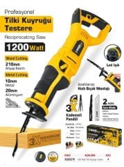 Sgs SGS5270 Elektrikli Tilki Kuyruğu Testere Makinesi 1200W