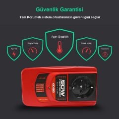 KOBB KBN150 Modifiye Sinüs Dönüştürücü İnvertör 12V/220V 150Watt