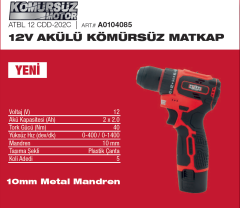Attlas ATBL 12 CDD202C Kömürsüz Akülü Matkap