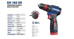 Exen En 162 Ds Kömürsüz Darbeli Şarjlı Matkap 16v 2Ah