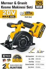 Sgs 5540 Akülü Granit Kesme Makinesi 125 Mm 20v 4.0 Ah