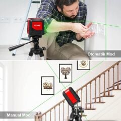 KOBB KBL91G Yatay ve Dikey Otomatik Lazer Hizalama Yeşil