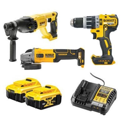 Dewalt Üçlü Set ( Hilti - Taşlama- Matkap) (Dch133 + Dcg407 + Dcd796)