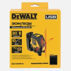 Dewalt DCLE14201RB Şarjlı Çapraz Çizgili Kırmızı Lazer Usb Model