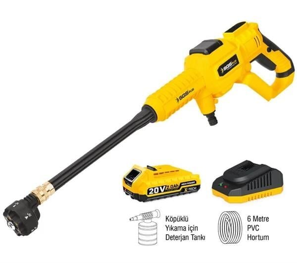 SGS 5410 Akülü Basınçlı Oto Yıkama Makinası 30bar 435psi