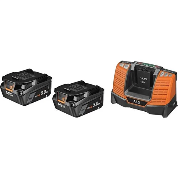 Aeg Set LL1850SHD Yedek Akü + Şarj Cihazı 18v 2x5 Ah