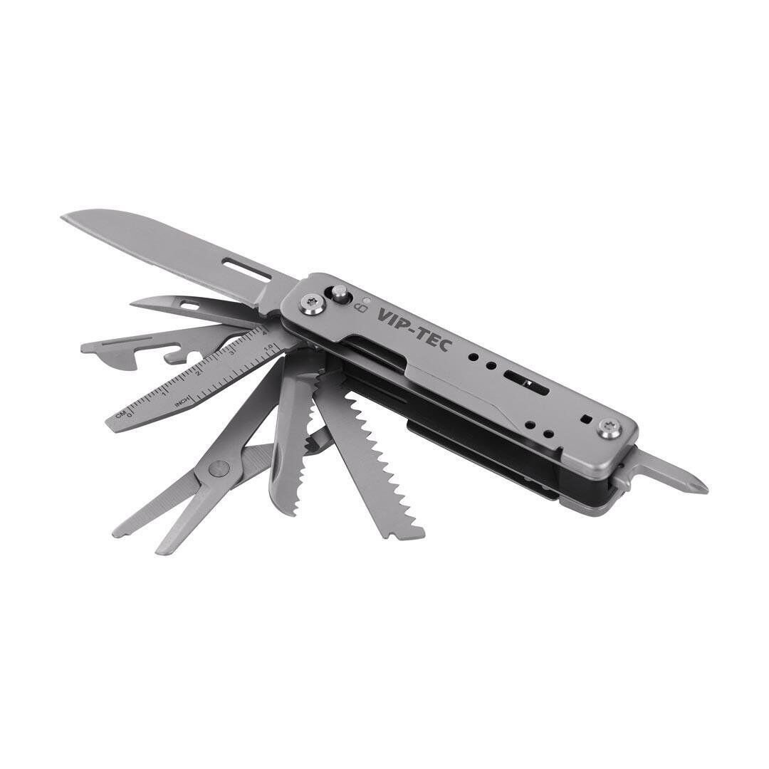 Vip-Tec VT875194 13 Parça Multifonksiyonel Çok Amaçlı Katlanır Cep Tipi Çakı - Multitool