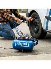 Scheppach HC06 Yağsız Hava Kompresörü 6LT 8Bar 1200 W - 5906153901