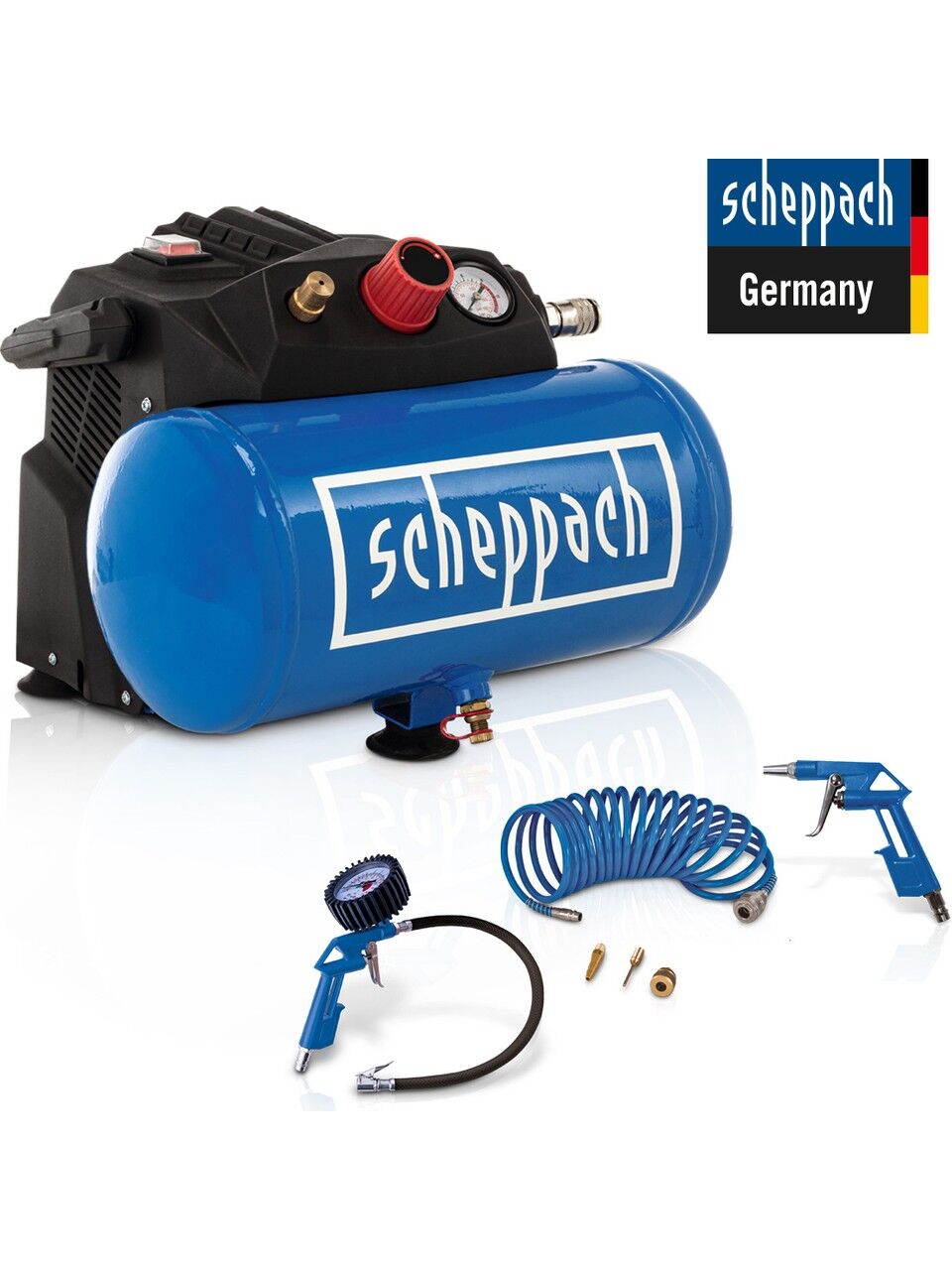 Scheppach HC06 Yağsız Hava Kompresörü 6LT 8Bar 1200 W - 5906153901
