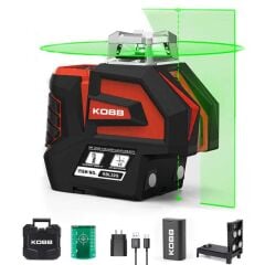 KOBB KBL32G Nokta ve Yatay Dikey Otomatik Hizalamalı Yeşil Lazer 360°