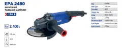 EXEN EPA 2480 -180mm 2400W Elektrikli Taşlama