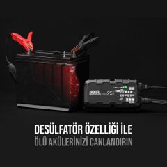 NOCO Genius PRO25 Akıllı Akü Şarj ve Akü Bakım 6V/12V/24V 1000A /Desülfatör/Power Supply