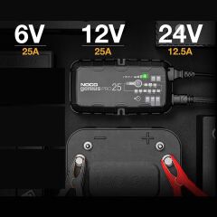 NOCO Genius PRO25 Akıllı Akü Şarj ve Akü Bakım 6V/12V/24V 1000A /Desülfatör/Power Supply
