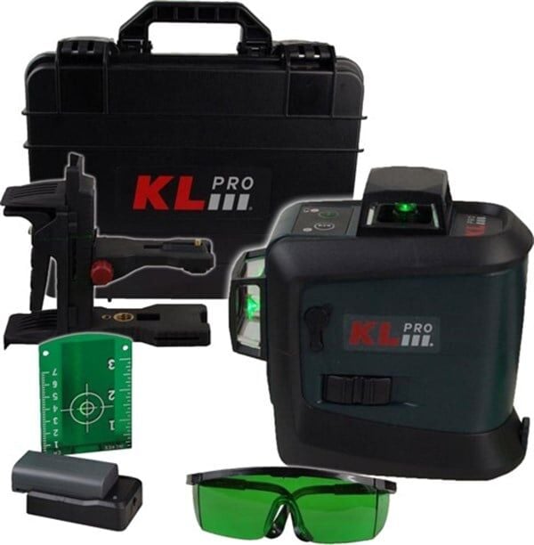 KLPRO KLLZR93GL  Yeşil Çizgi Lazer Distomat 3 Kafa 12 Çizgi 360 Derece