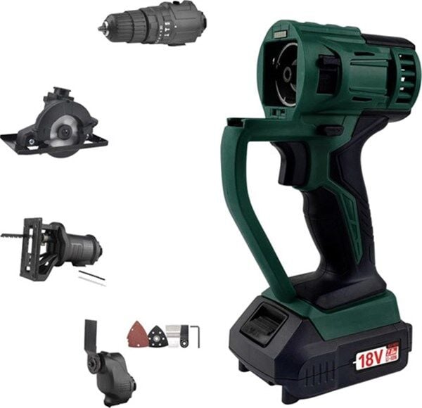 KLPRO KLMS18-20 18Volt/2,0Ah Li-ion Çift Akülü Vidalama Multi Set