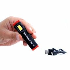 Worldforce 11543 Şarjlı Mini El Lambası COB Ledli 300 Lümen