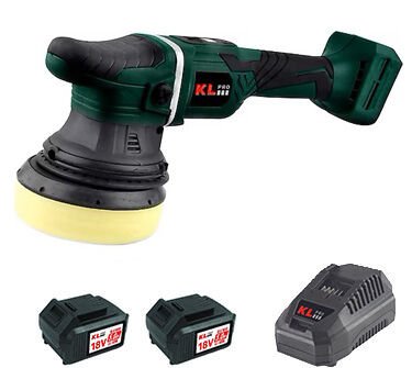 KLpro KLPS18B-50 Akülü Orbital Polisaj Makinesi Kömürsüz 125mm 18Volt5.0Ah