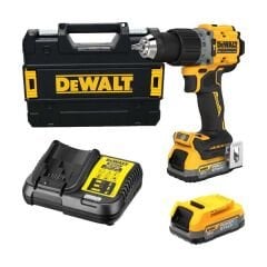 Dewalt DCD805E2T Power Stack Kömürsüz Çift Akülü Darbeli Matkap 18V 1.7AH Li-ion