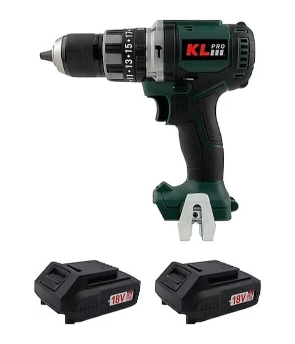 KLPRO KLDM18BH-20 Çift Akülü Kömürsüz Profesyonel Darbeli Matkap 18Volt/2.0Ah