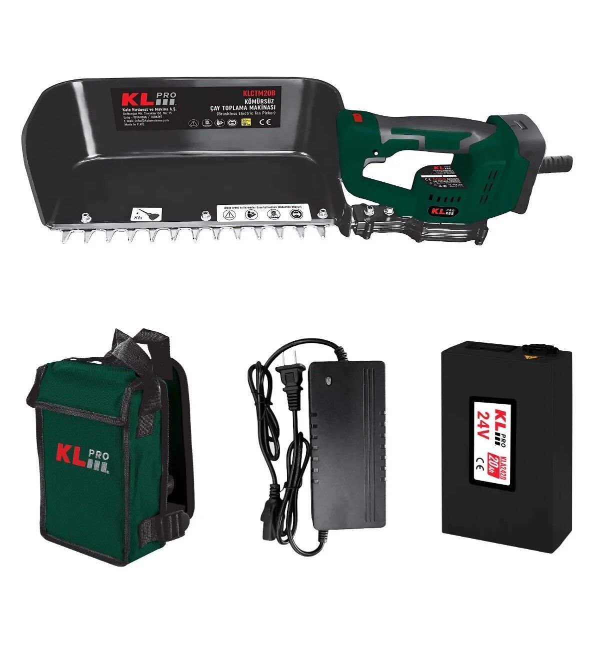 KLpro KLCTM20B-20 Akülü Çay Toplama Makinesi 24v 20Ah