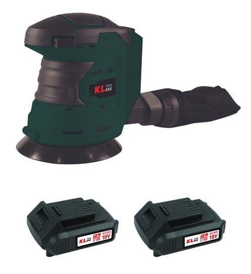 KLPRO KLEZ18-20 AKÜLÜ EKSANTRİK ZIMPARA 18 V 2.0 AH 125 MM