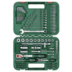Bosch 132 Parça Lokma Ve Anahtar Takımı Seti 1/4-1/2