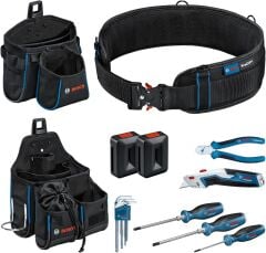 Bosch Profesyonel Alet Kemeri, Bel Çantası Ve El Aleti Seti 11 Parça - 1600A02H5C