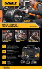 Dewalt McLaren DCK200MP2T Kömürsüz Kombo Kit 2 Li Set 18V 2 x 5.0AH