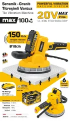 SGS 5415 Akülü Fayans Tokmağı Titreşimli Vantuz Makinesi