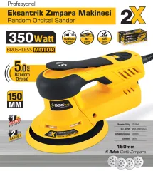 SGS 5253 Profesyonel Eksantrik Orbital Zımpara Makinası 350 Watt - Kömürsüz Motor