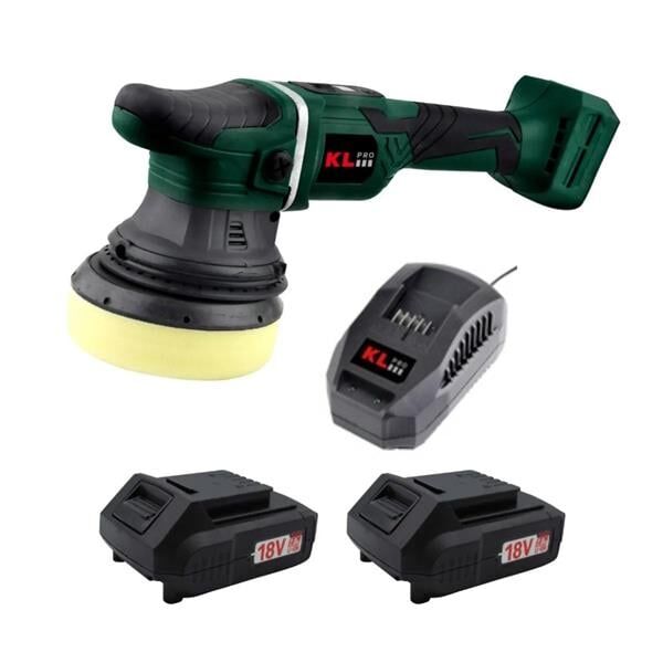 KLPRO KLPS18B-20 AKÜLÜ ORBİTAL POLİSAJ KÖMÜRSÜZ 18V 2.0AH 125MM