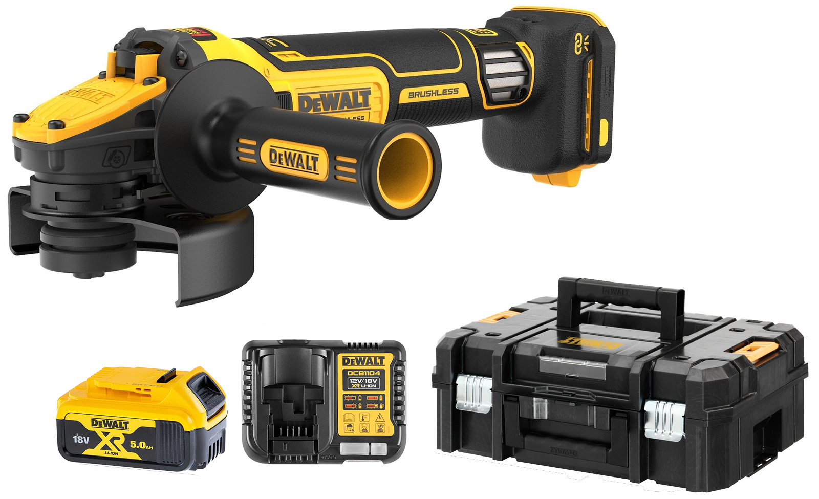 Dewalt DCG409VSP1 Devir Ayarlı Taşlama Makinesi 125mm 18v 5ah