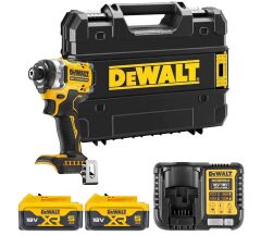 Dewalt DCF860P2 Premium Kömürsüz Darbeli Tornavida Tstak 18v 5ah Çift Akü