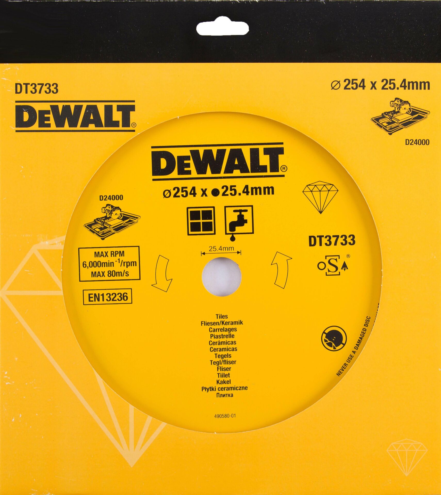 Dewalt DT3733 Seramik Bıçağı 250mm