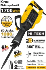 SGS 5187 Elektropnomatik Kırıcı Hilti Sds Hex 1700 Watt 60 Joule 16 kg